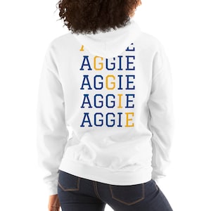 NCAT Aggie &quot;Say It Again&quot; (White Unisex Hoodie)