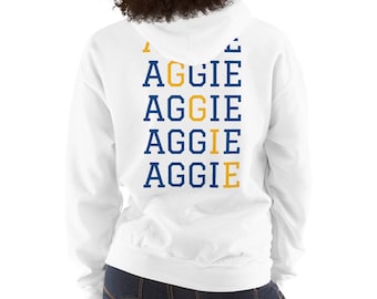 NCAT Aggie "Say It Again" (moletom branco unissex)
