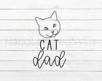 Download Cat Dad Svg File Etsy