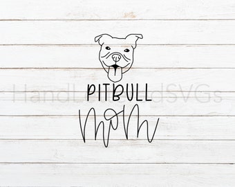 Download Pitbull Mom Svg Etsy PSD Mockup Templates
