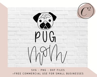 Download Pug Mom Svg Etsy