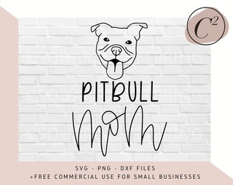 Download Pitbull Mom Svg Etsy
