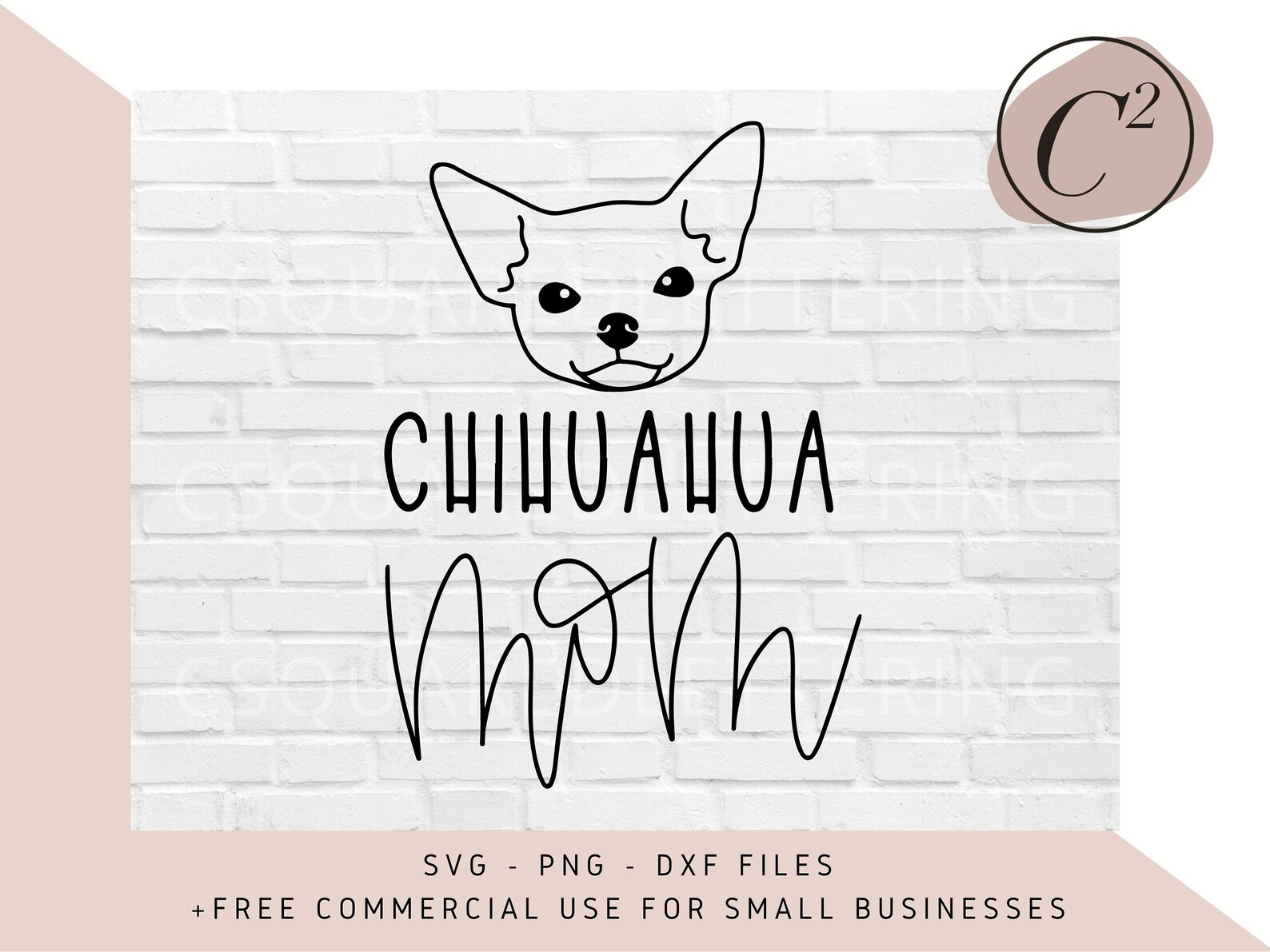 Chihuahua Mom SVG Dog Mom SVG Chihuahua svg Hand Lettered ...