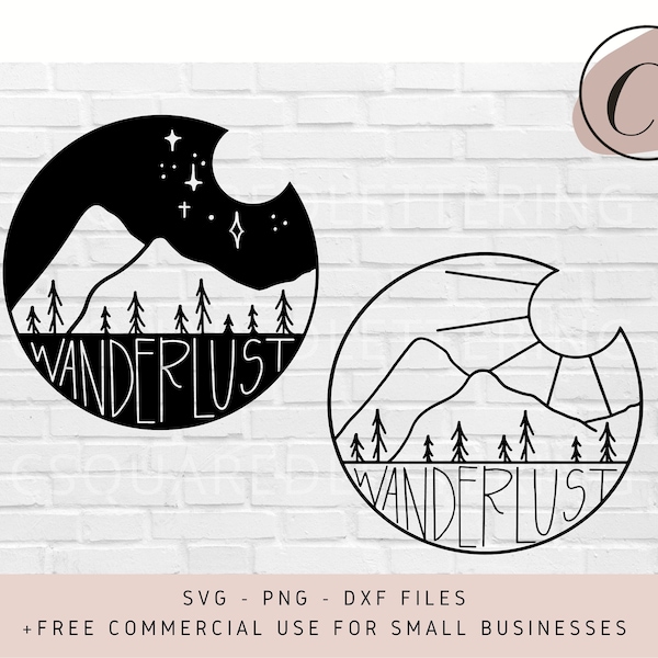 Nature SVG, Wanderlust SVG, camping svg, nature cut files, wilderness svg, svg, png, dxf