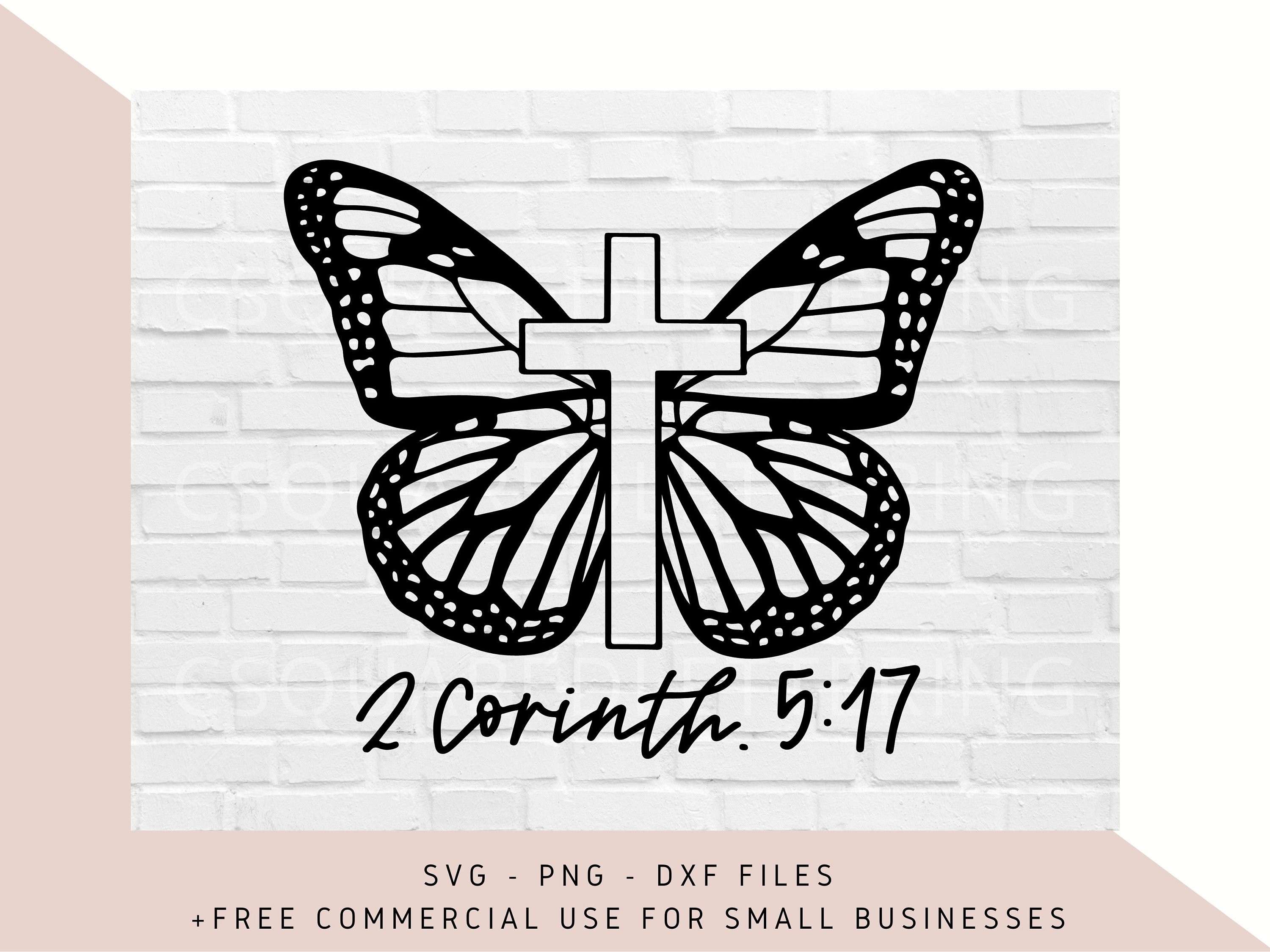 Butterfly Cross Svg Cross SVG Christian SVG Faith Svg Etsy