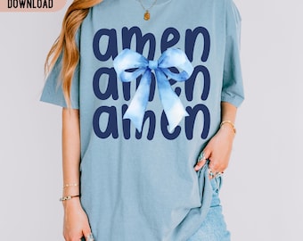 Amén cristiano PNG, diseño cristiano de sublimación (descarga digital)
