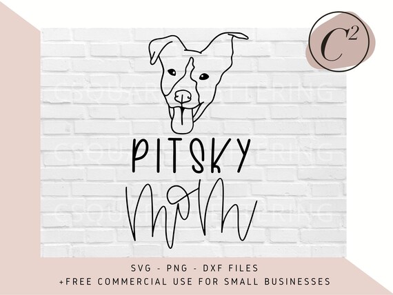 Download Pitsky Mom Svg Dog Mom Svg Pitsky Svg Hand Lettered Svg Etsy