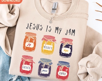 Jesus Is My Jam PNG, Christian Shirt Design (Digital Download)