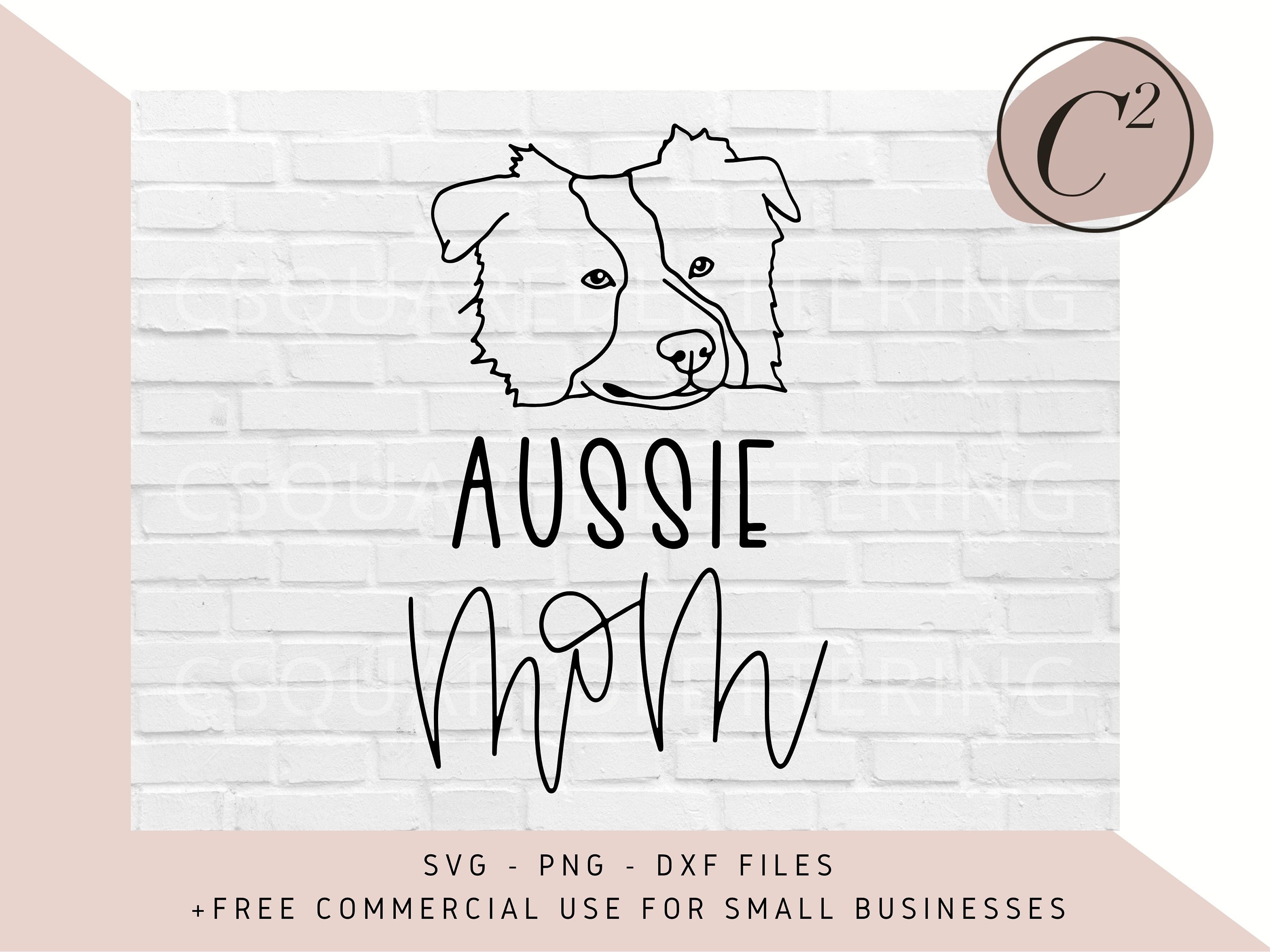 Download Aussie Mom Svg Dog Mom Svg Australian Shepherd Svg Hand Etsy
