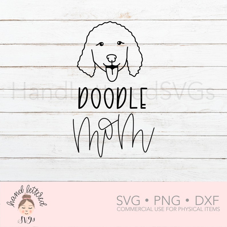 Download Doodle Mom SVG Dog Mom SVG Labradoodle svg Hand Lettered | Etsy