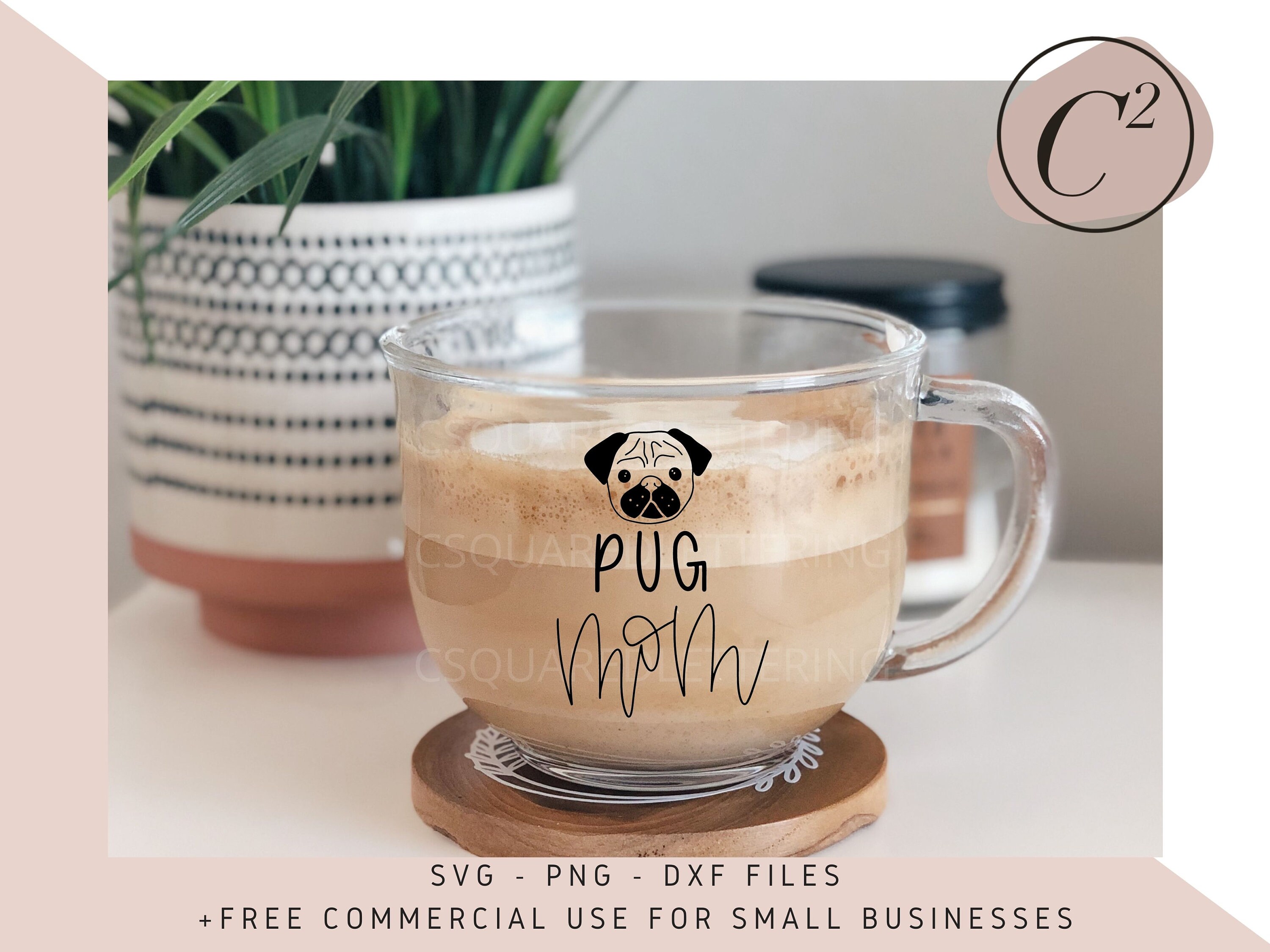 Download Pug Mom SVG Dog Mom SVG Pug svg Hand Lettered SVG Dog svg ...