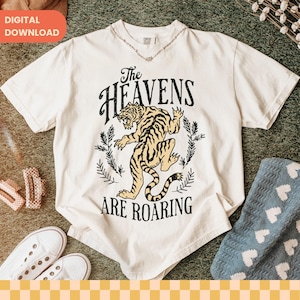 The Heavens are Roaring PNG, Christian Shirt PNG, Bible Verse Sublimation Design, Christian Summer Graphic for T-Shirts, Digital Download