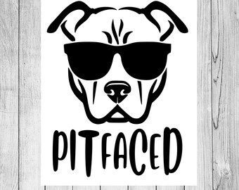 Pit bull SVG pitbull Png pit faced Svg Cricut Cameo Silhouette vinyl decal, infusible ink, sublimation, iron on, heat transfer vinyl, htv