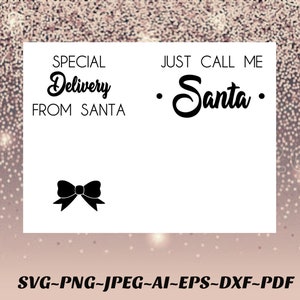 His & Hers Pregnancy SVG bestand Speciale levering van Santa Cricut Png sublimatie Silhouet vinyl of sublimatieprinter Pdf Jpeg eps AI dxf