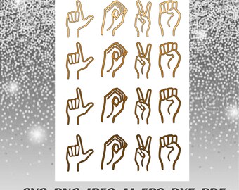 Love Svg Sign Language Png Cricut Cameo Silhouette vinyl decal, infusible ink, sublimation, iron on, heat transfer vinyl, htv, car decal