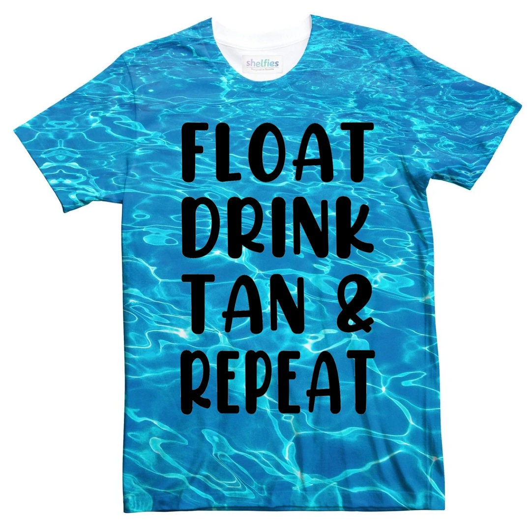 Float Drink Tan Repeat Svg Summer Png Cricut Cameo Silhouette Etsy