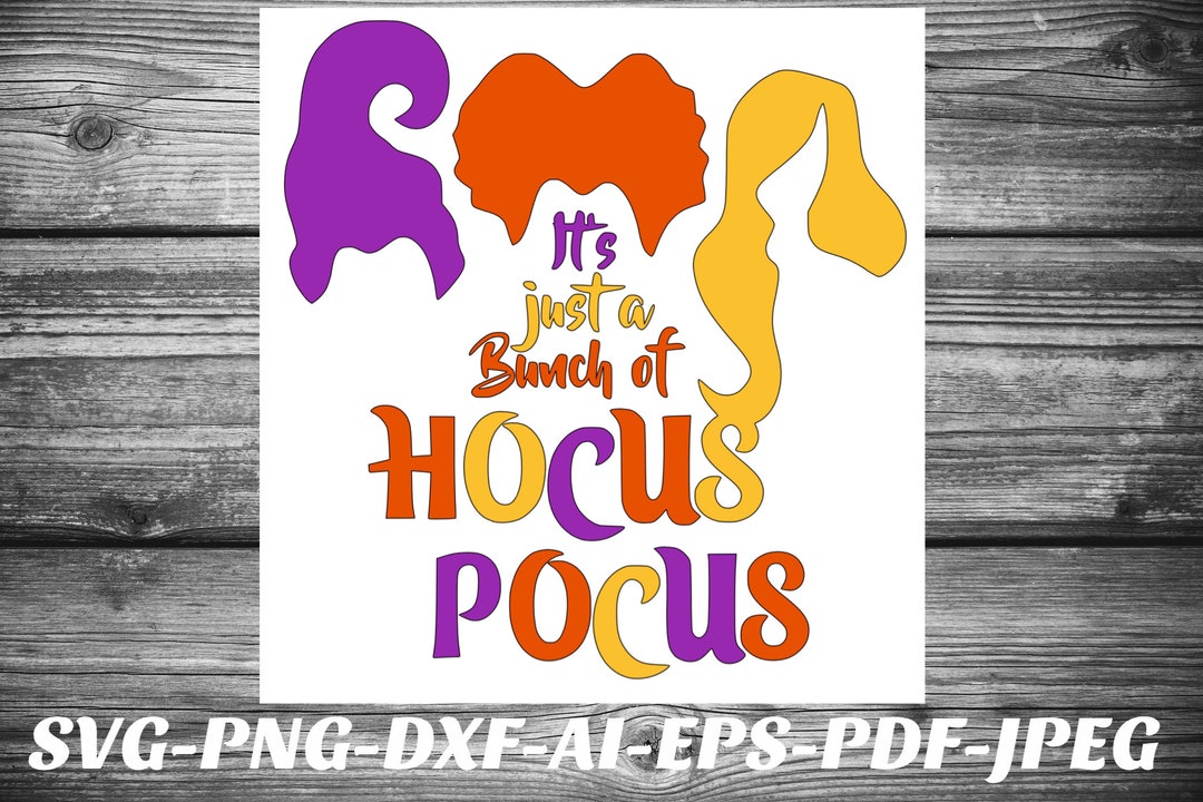 Hocus Pocus SVG Halloween Png Cut File Bundle for Cricut Cameo ...