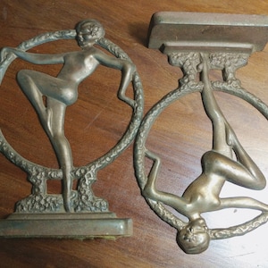 Pair of Rare Antique Art Deco Bookends