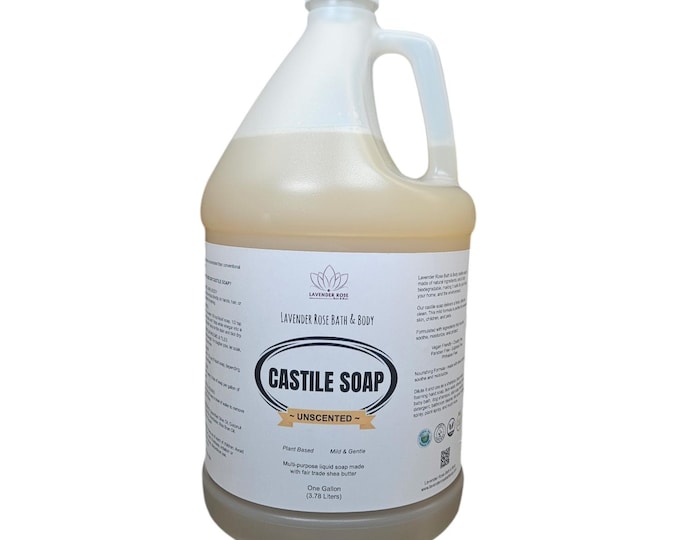 Unscented Pure Castile Liquid Soap