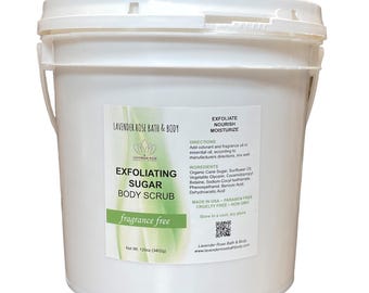 Gallon Unscented Exfoliating Sugar Scrub