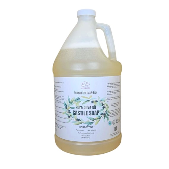Pure Olive Oil Castile Soap: Unscented, Sensitive Skin, Multi-Purpose