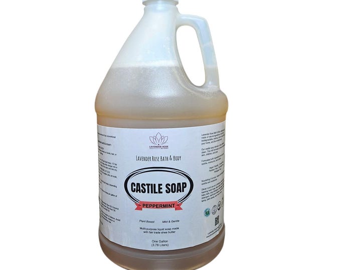 Peppermint Pure Castile Liquid Soap