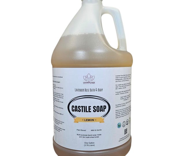 Lemon Pure Castile Liquid Soap