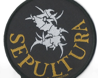 Sepultura Mens Logo Woven Patch Black