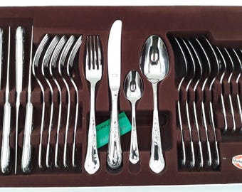 124 Pieces Gottinghen 18/10 Steel 24k Gold Decorations Cutlery Set