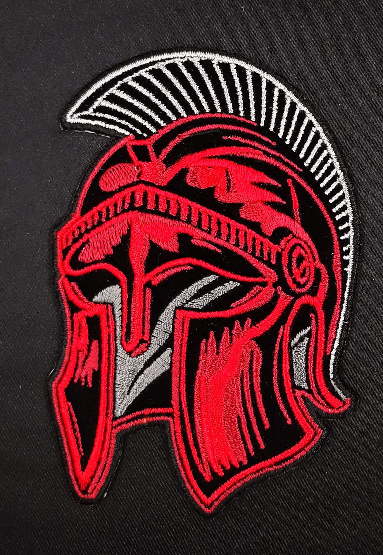 Roman Patch Roman Centurion Helmet Iron on Sew on Embroidered Patch 2 3/4