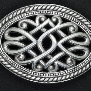 Celtic Pattern Large Slide on  Concho  Approx. 3 1/4&quot;x 2 1/4&quot; &quot; For 1 &quot; Belts Straps