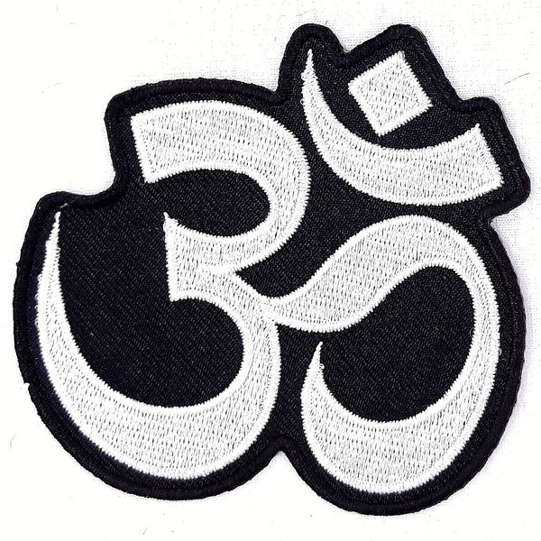 Ohm Symbol - Spiritualism Iron On Embroidered Patch 3"X 3"