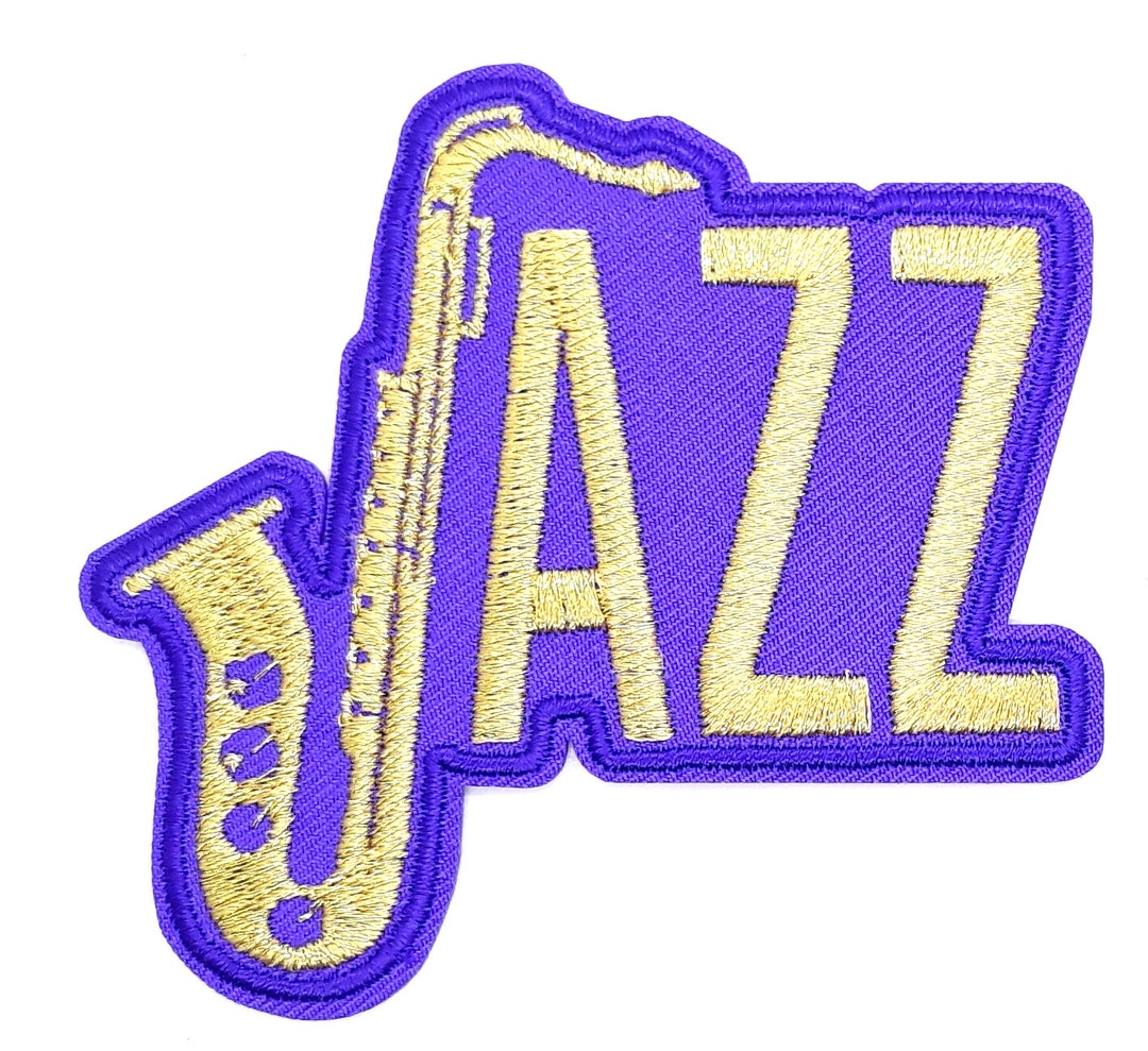 Jazz Saxophone Iron on Sew on Embroidered Patch 3 3/8x 3 Etsy