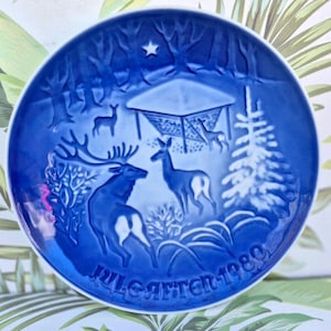 Bing & Grøndahl クリスマスプレート 1980年代 10枚セット Bing & Grondahl Annual 1980 Christmas Plate - Christmas in the