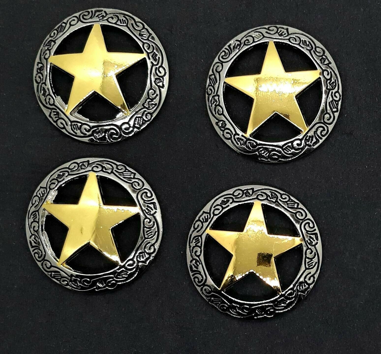 Silver Star Conchos - Etsy Silver Star Conchos - Etsy