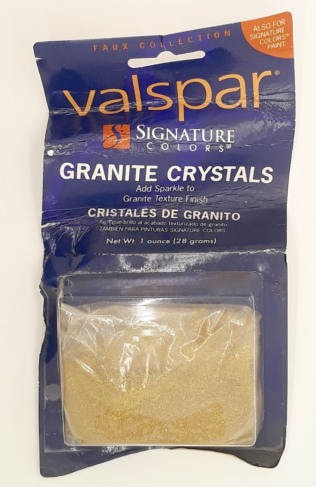 Valspar Signature Colors Gold Granite Crystals 1 Ounce Package Etsy