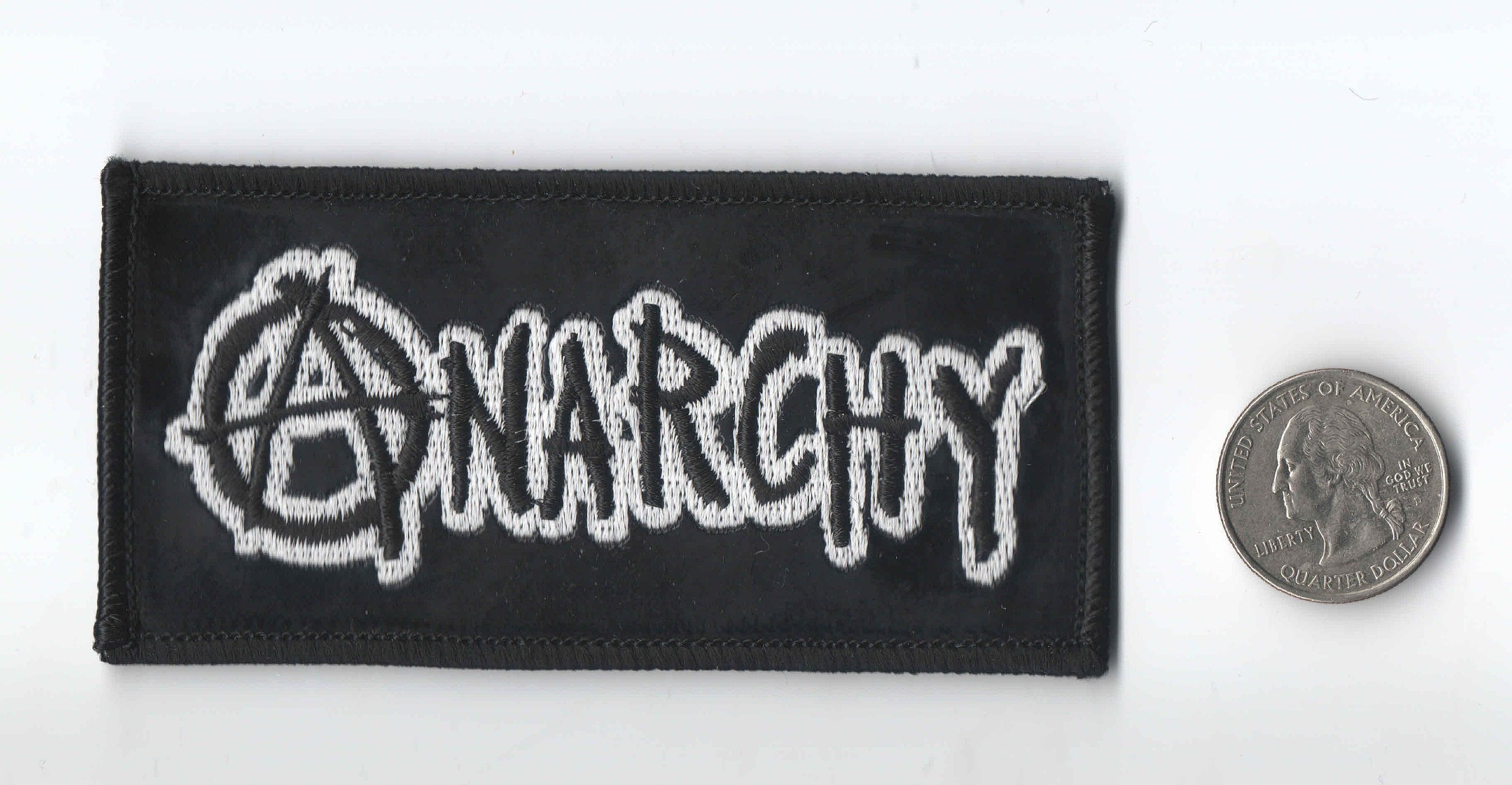 Anarchy Vinyl Front Iron on Sew on Embroidered Patch 4 