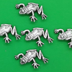 Tree Frog  Conchos  / Concho 5 Count With Mounting Screws  Approx. 1 3/4&quot; x 1&quot;