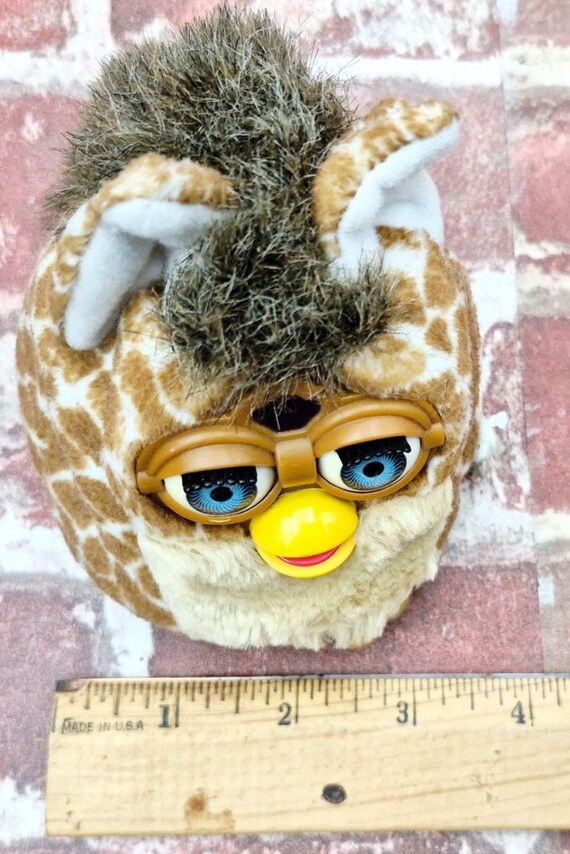 Furby Buddies Giraffe Pattern Bean Bag Tiger Elect. Plush Like