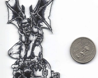 GARGOYLE Iron on Center Patch for Biker Vest CP184 GARGOYLE Iron on Center Patch for Biker Vest CP184