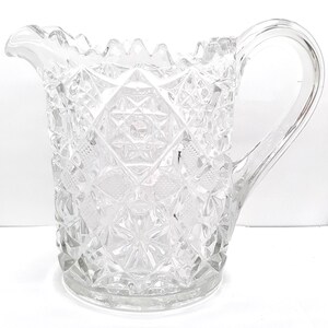 Fostoria Rosby Clear  64 Oz Pitcher 7 1/4" Early American Pattern