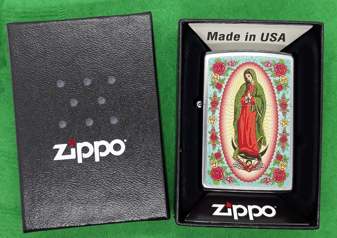 The Lady Madonna Religious Authentic Zippo Lighter Etsy