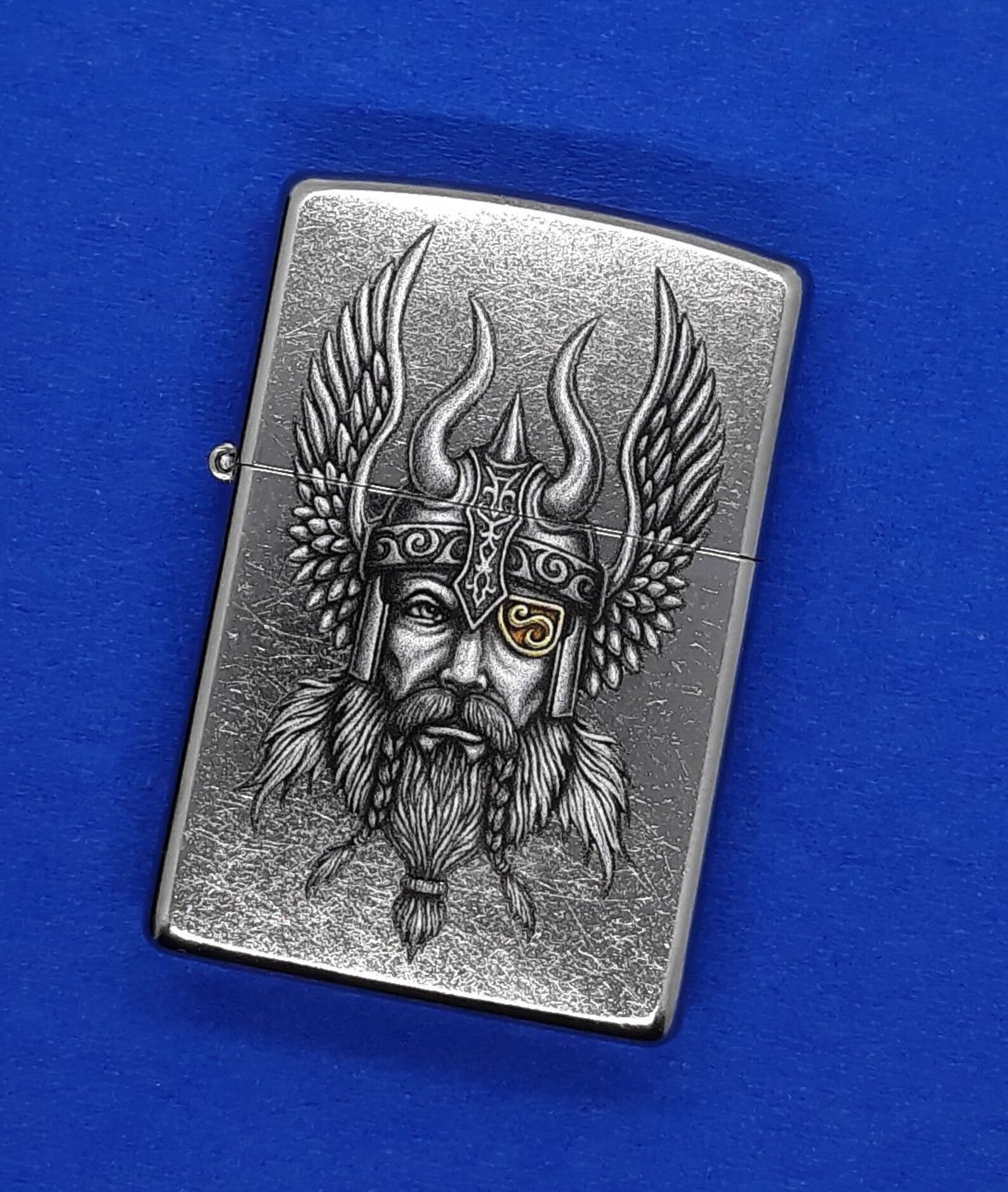 Viking Warrior Odin Authentic Zippo Lighter Etsy