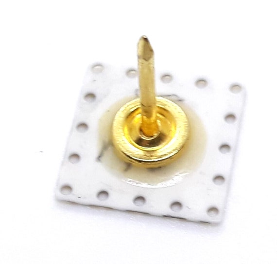 Computer Chip - Gold  Mens Tie Tack Lapel Pin Jew… - image 6