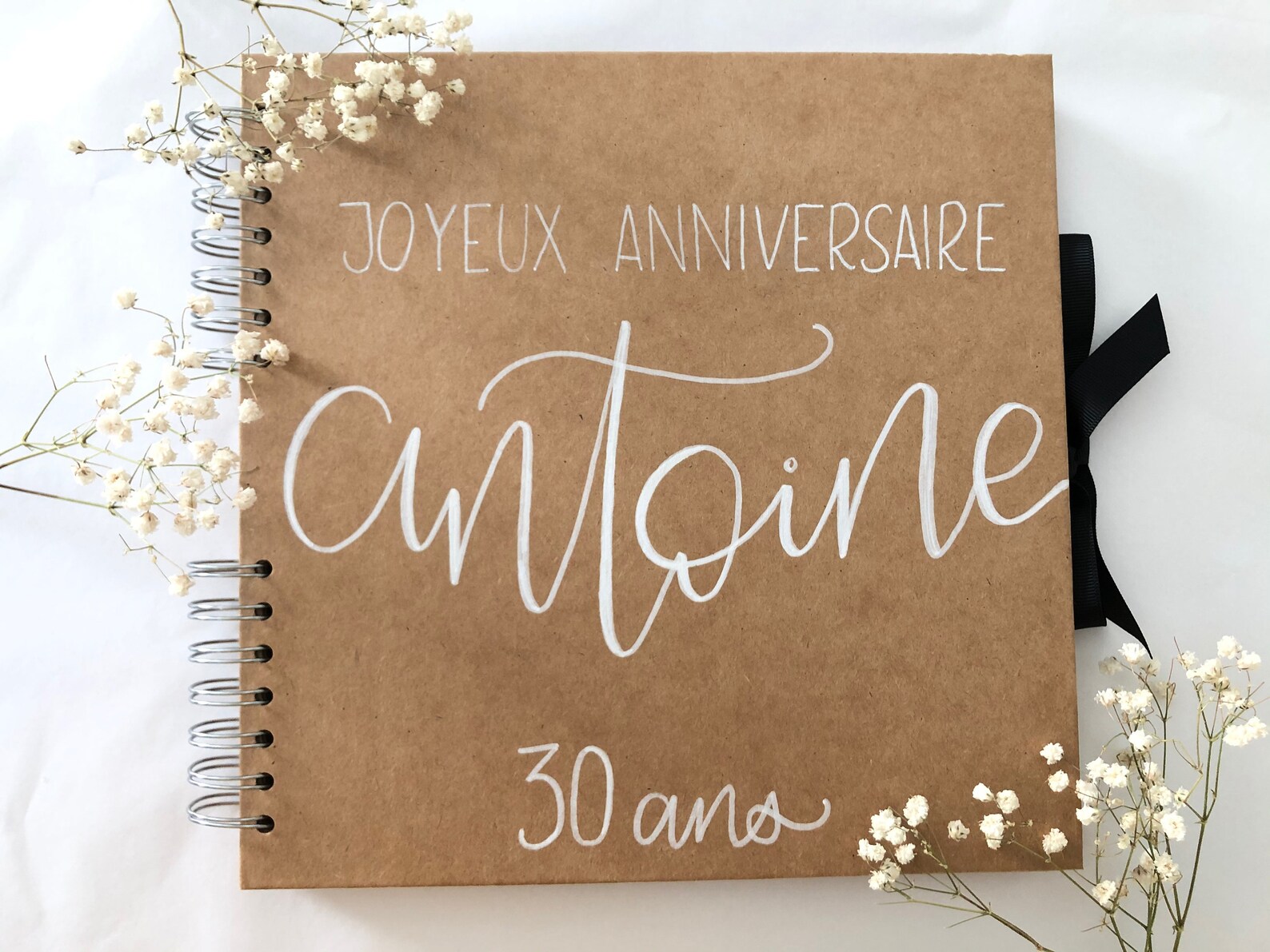 Livre d'or d'anniversaire kraft feuilles kraft | Etsy