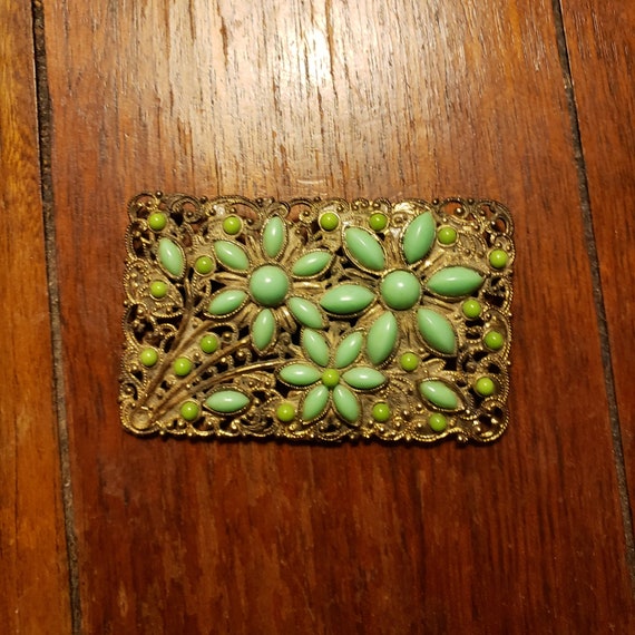 1960s floral brooch