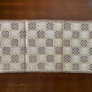 Lefkara Laces - Table Runner, Table Cloth, Detailed Design, Traditional Cypriot Lefkaritika Embroidery