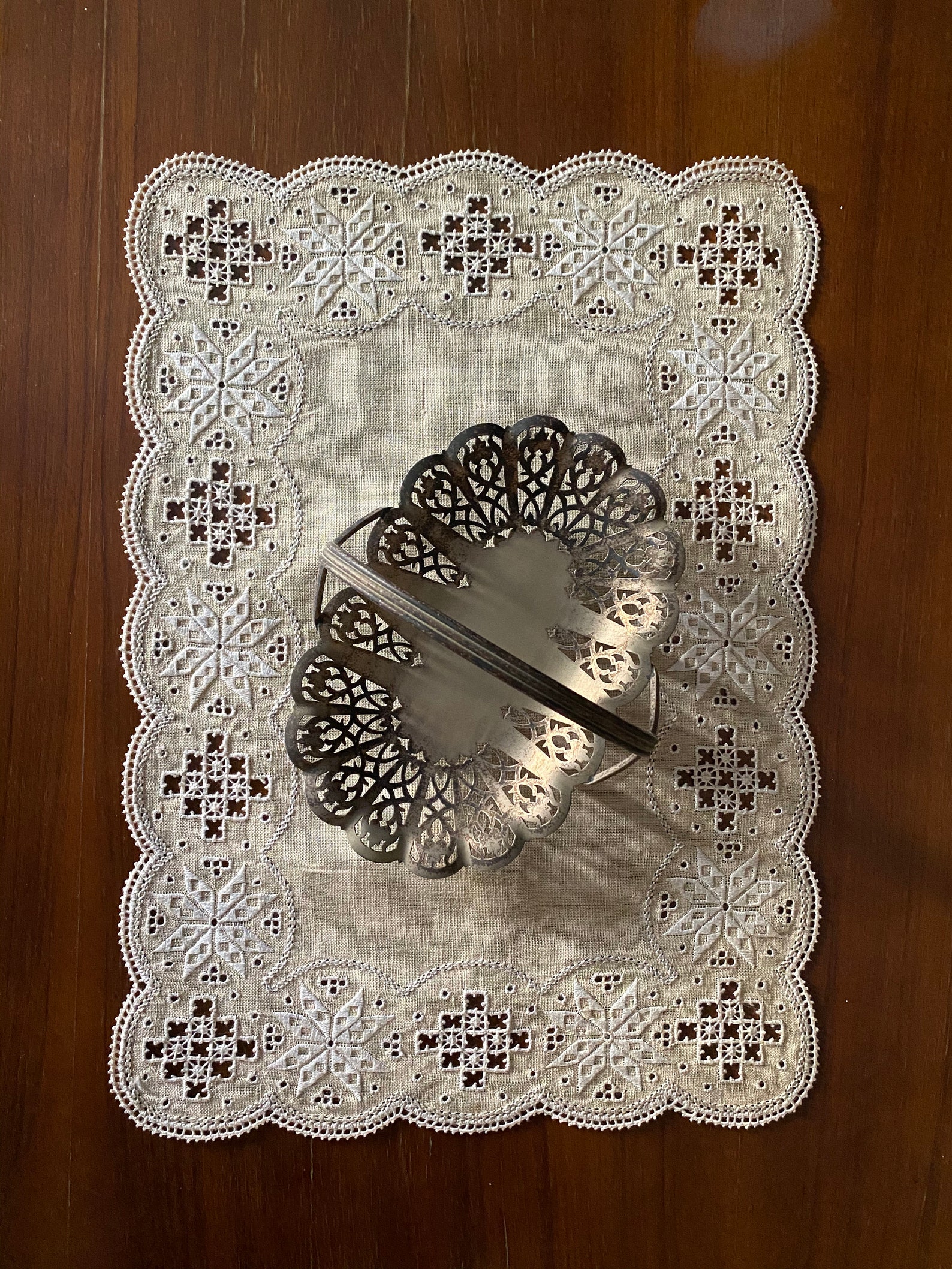 Traditional Cypriot Lefkara Lace Rectangular table Cloth Etsy