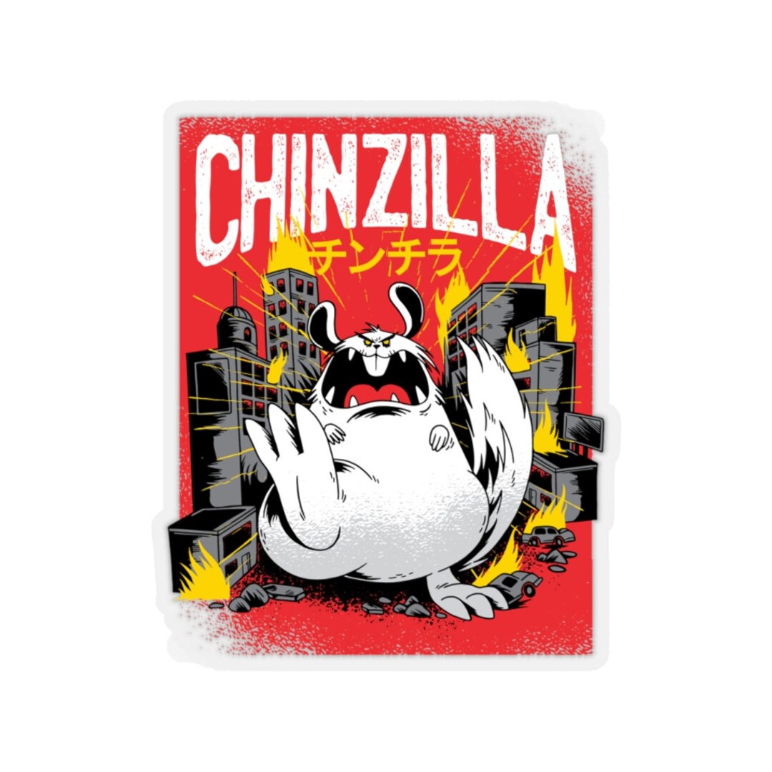 Chinzilla Kiss-cut Stickers Transparent Sticker Laptop - Etsy