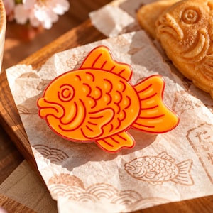 Soporte para teléfono Taiyaki hecho a mano: soporte para postres japonés kawaii